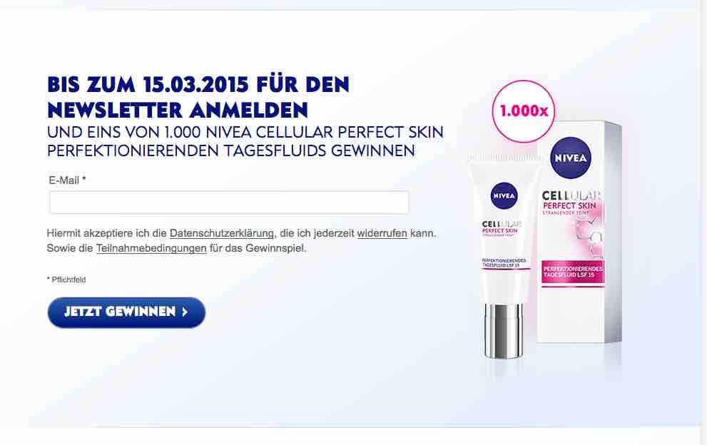 nivea gewinnspiel
