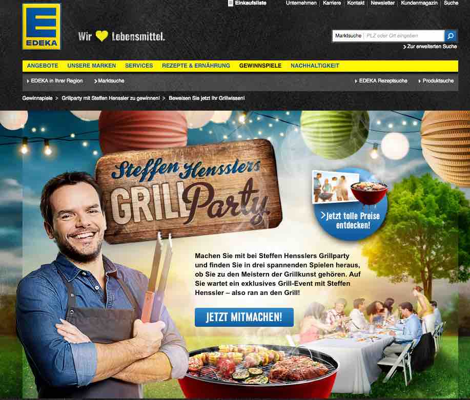 edeka gril gewinnspiel