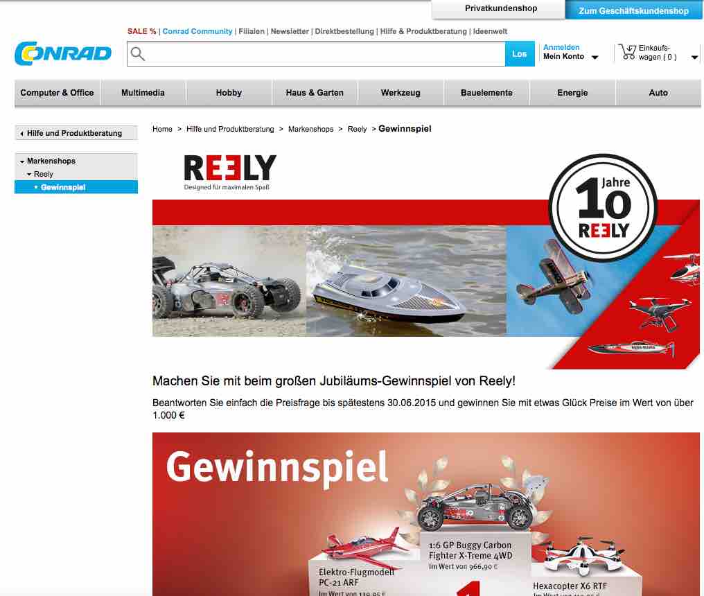 conrad gewinnspiel