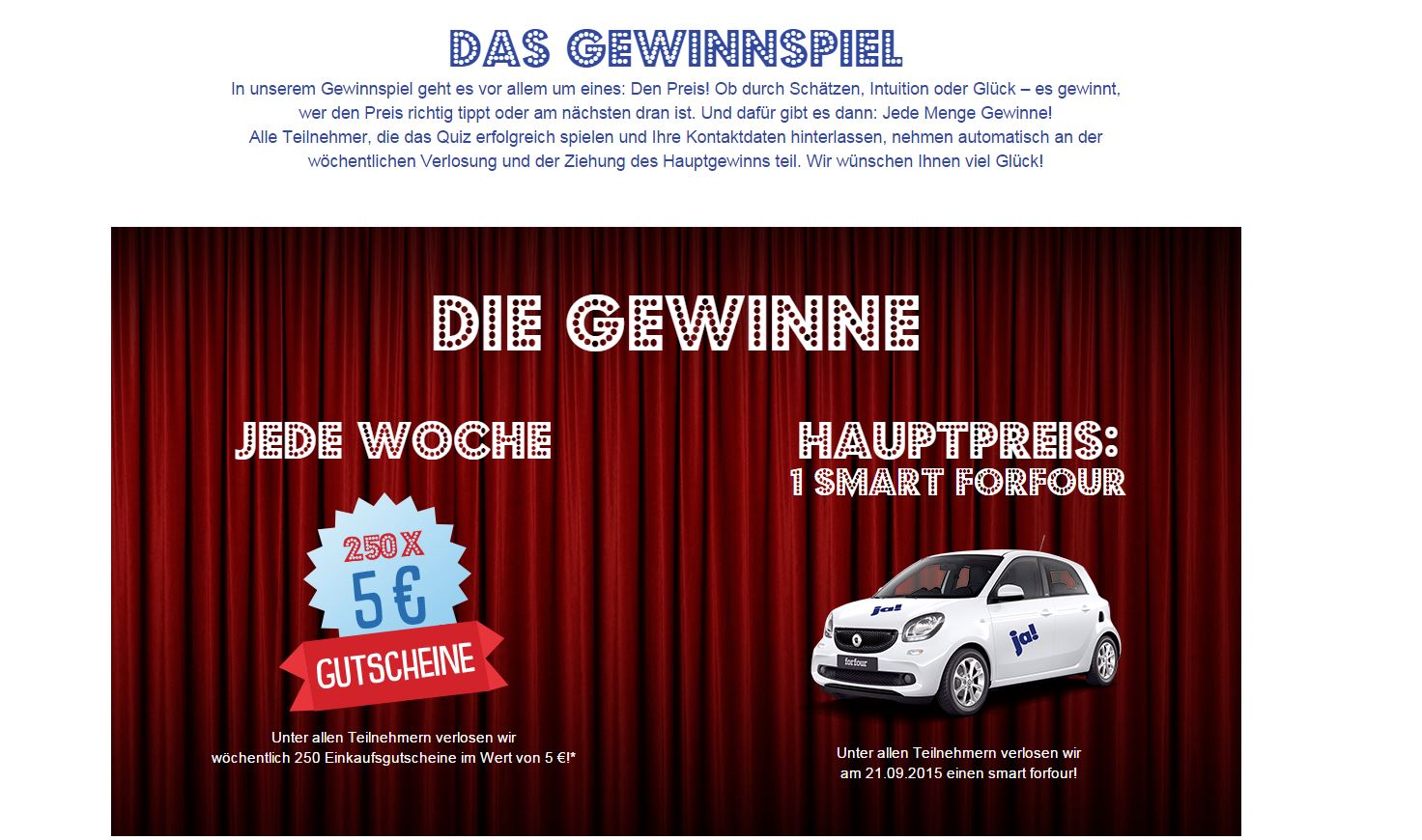 rewe auto gewinnspiel smart forfour gewinnen