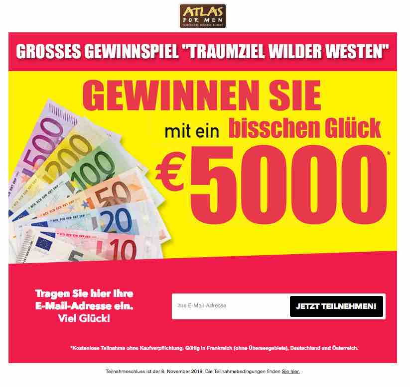 geld gewinnspiel atlas for men