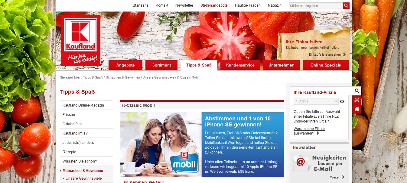 kaufland-gewinnspiel-iphone-gewinnspiel-technik-iphone-se