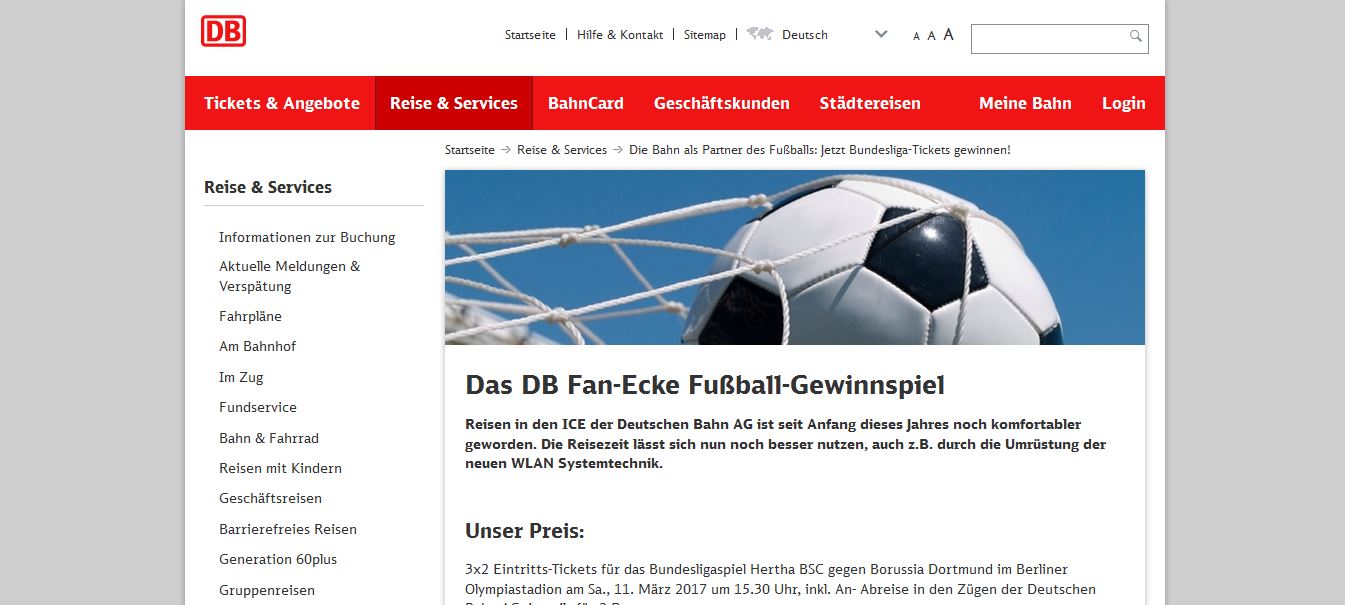 Bahn Gewinnspiel Bahn Gewinnspiel