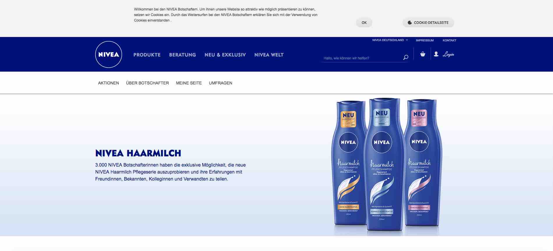 nivea produkttester werden haarmich pflegeserie