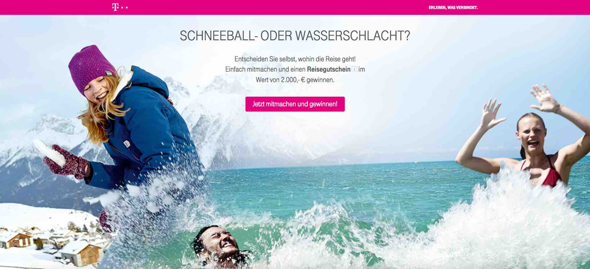 telekom reise gewinnspiel