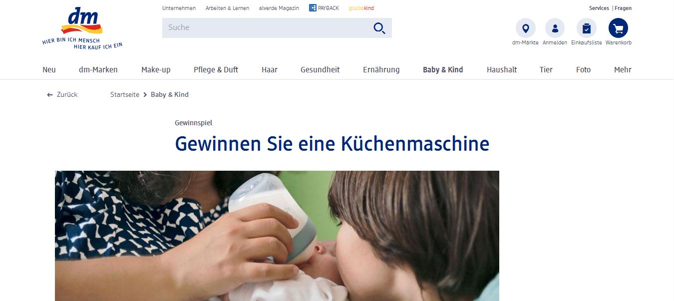 baby gewinnspiel nuk und dm