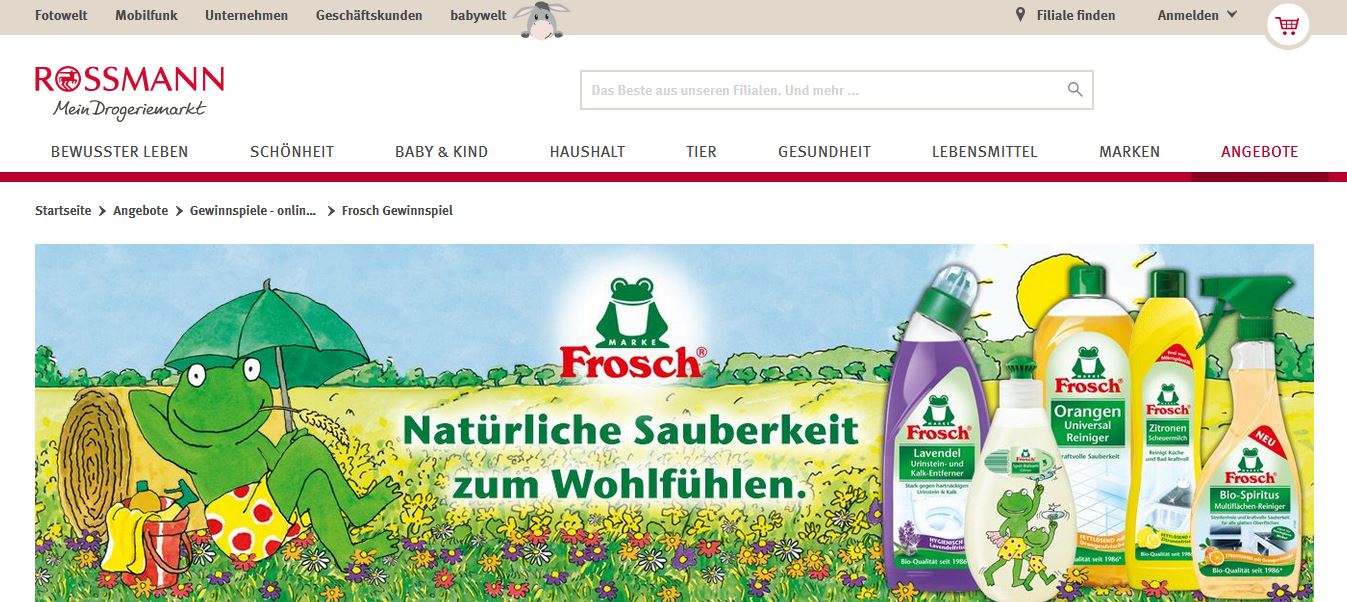 frosch gewinnspiel
