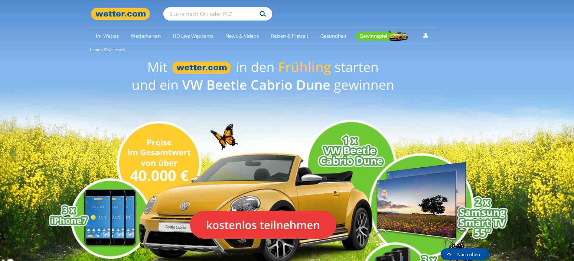 vw beetle cabrio gewinnen