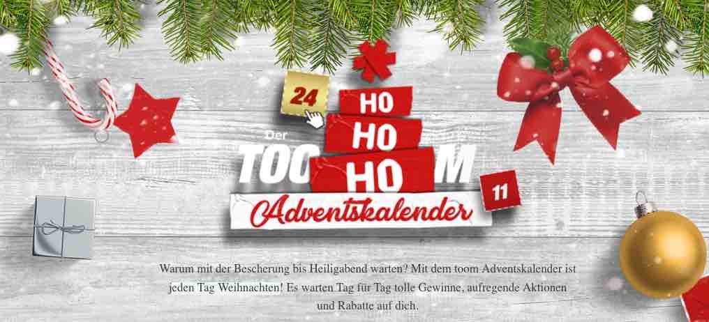 Jeden Tag Weihnachten bei Toom-Gewinnspiel