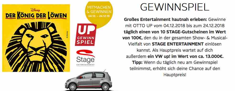 Ottos Tagespreis-Gewinnspiel