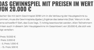 Markensindgoldwert Gewinnspiel