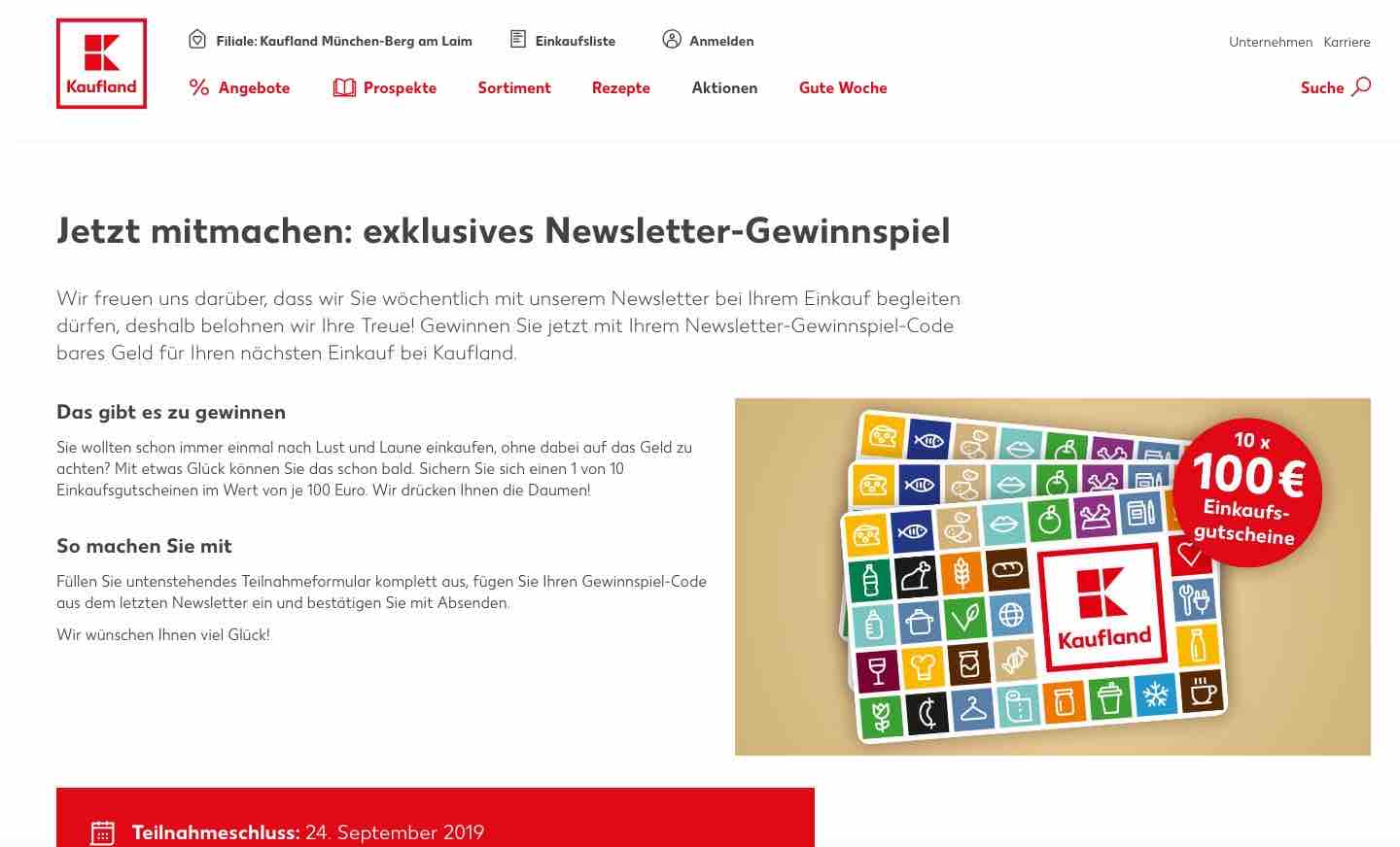 kaufland gutschein gewinnspiel