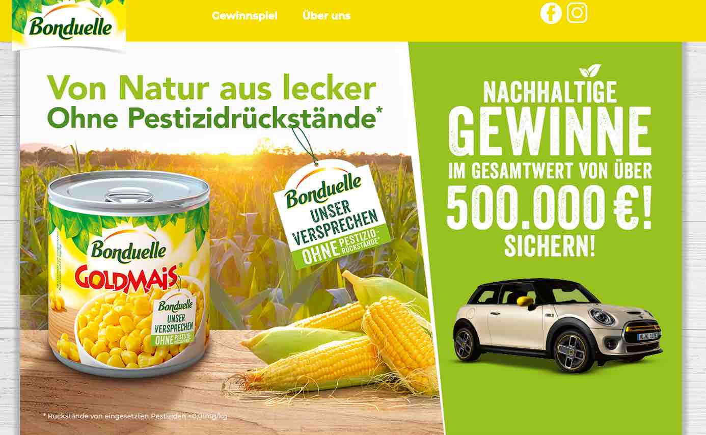 bonduelle auto gewinnspiel
