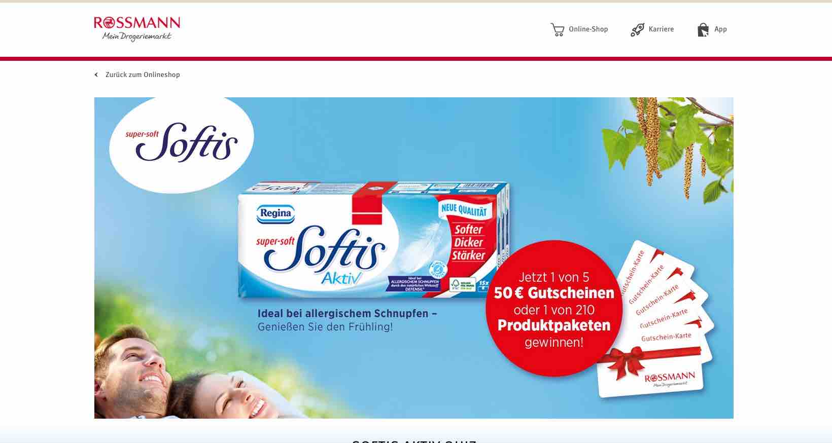 rossmann produktpaket gewinnspiel
