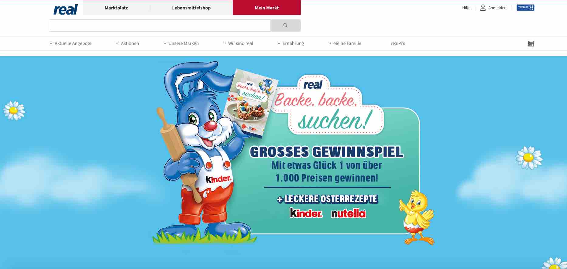 real ferrero gewinnspiel