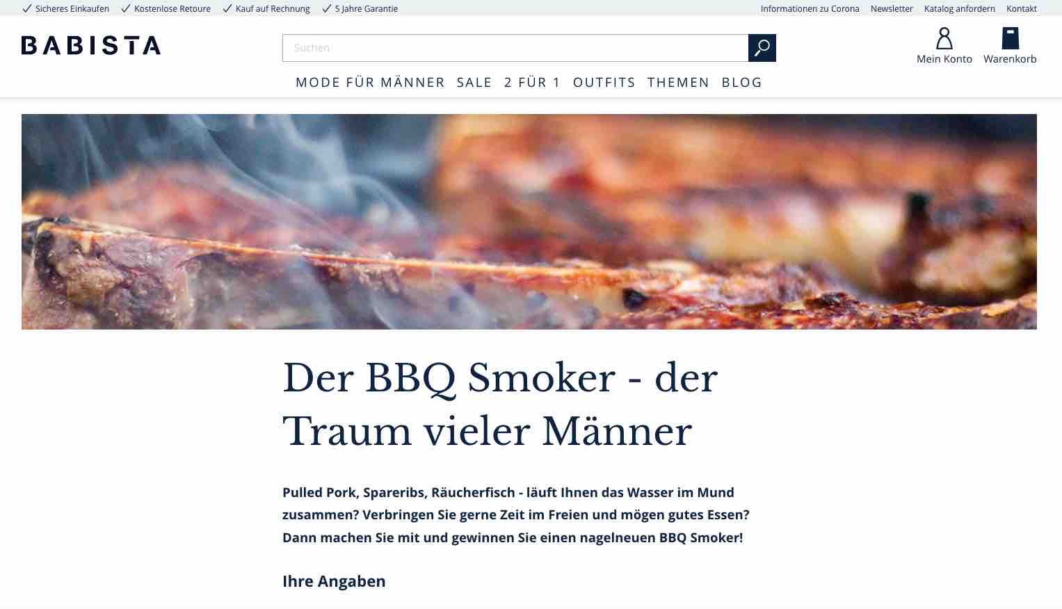 babista bbq smoker gewinnspiel