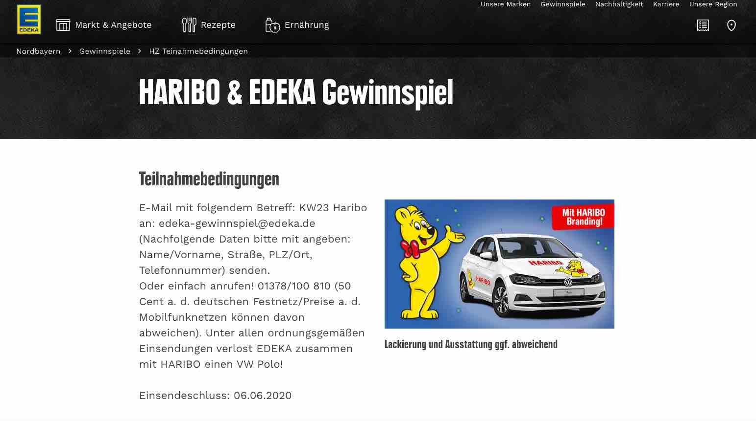 edeka auto gewinnspiel
