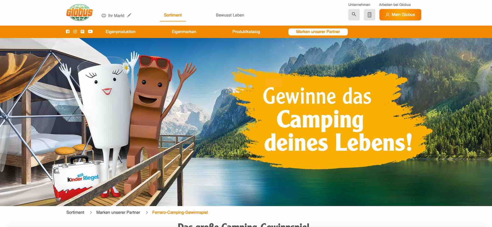 globus kinder riegel gewinnspiel