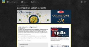 edeka barilla gewinnspiel