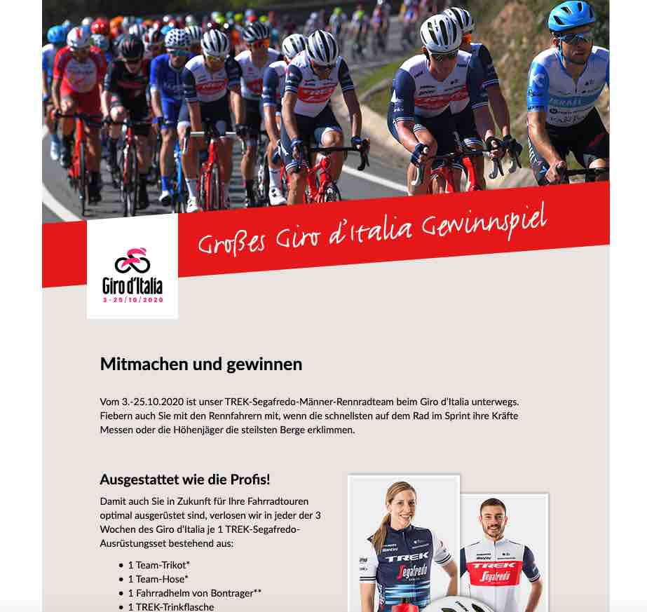 segafredo rad gewinnspiel