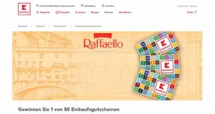 kaufland raffaello gewinnspiel