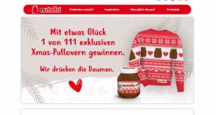 nutella xmas pullover gewinnspiel