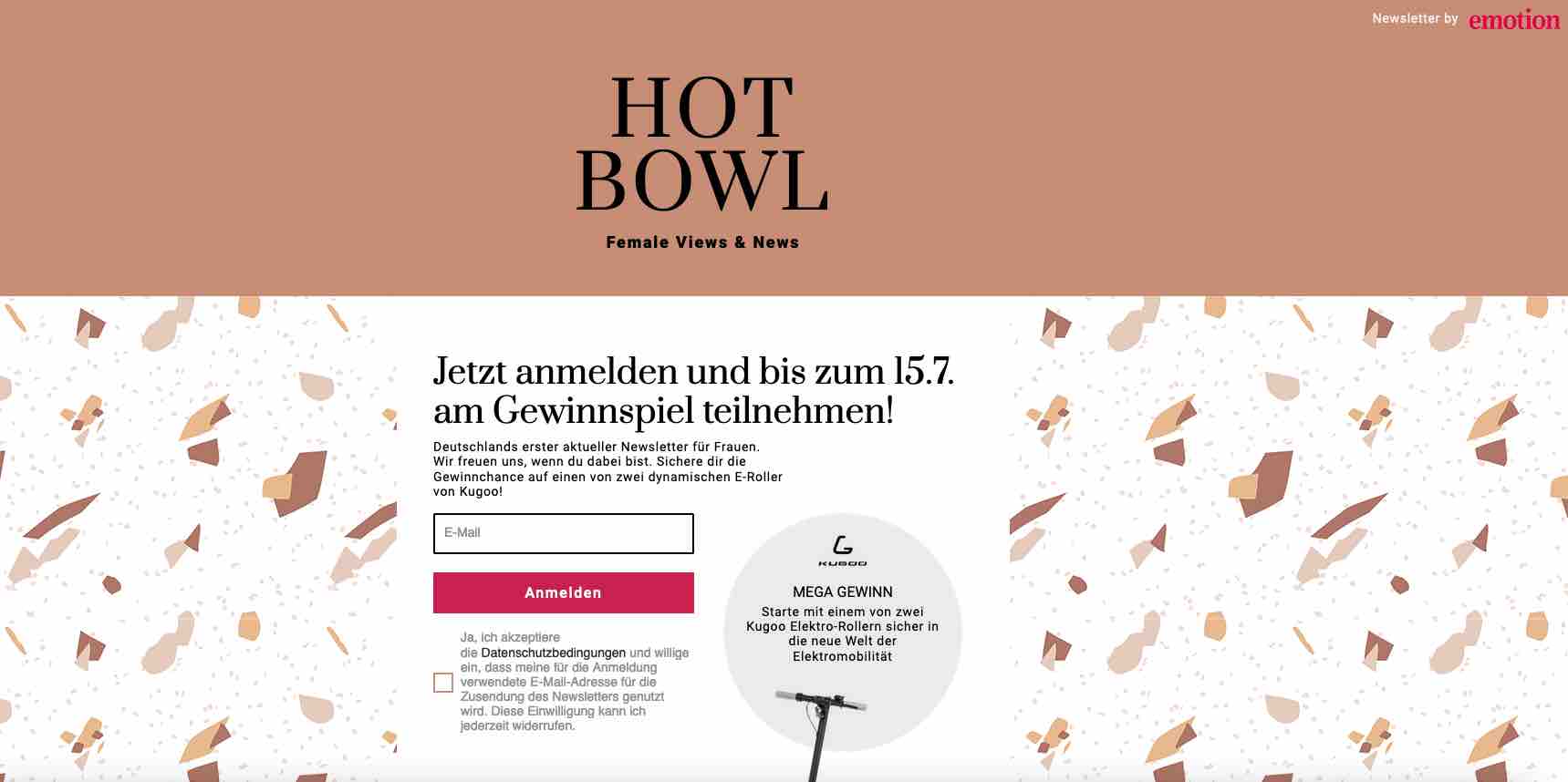 hotbowl scooter gewinnspiel