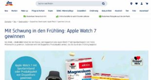 dm gewinnspiel applewatch 7 gewinnen