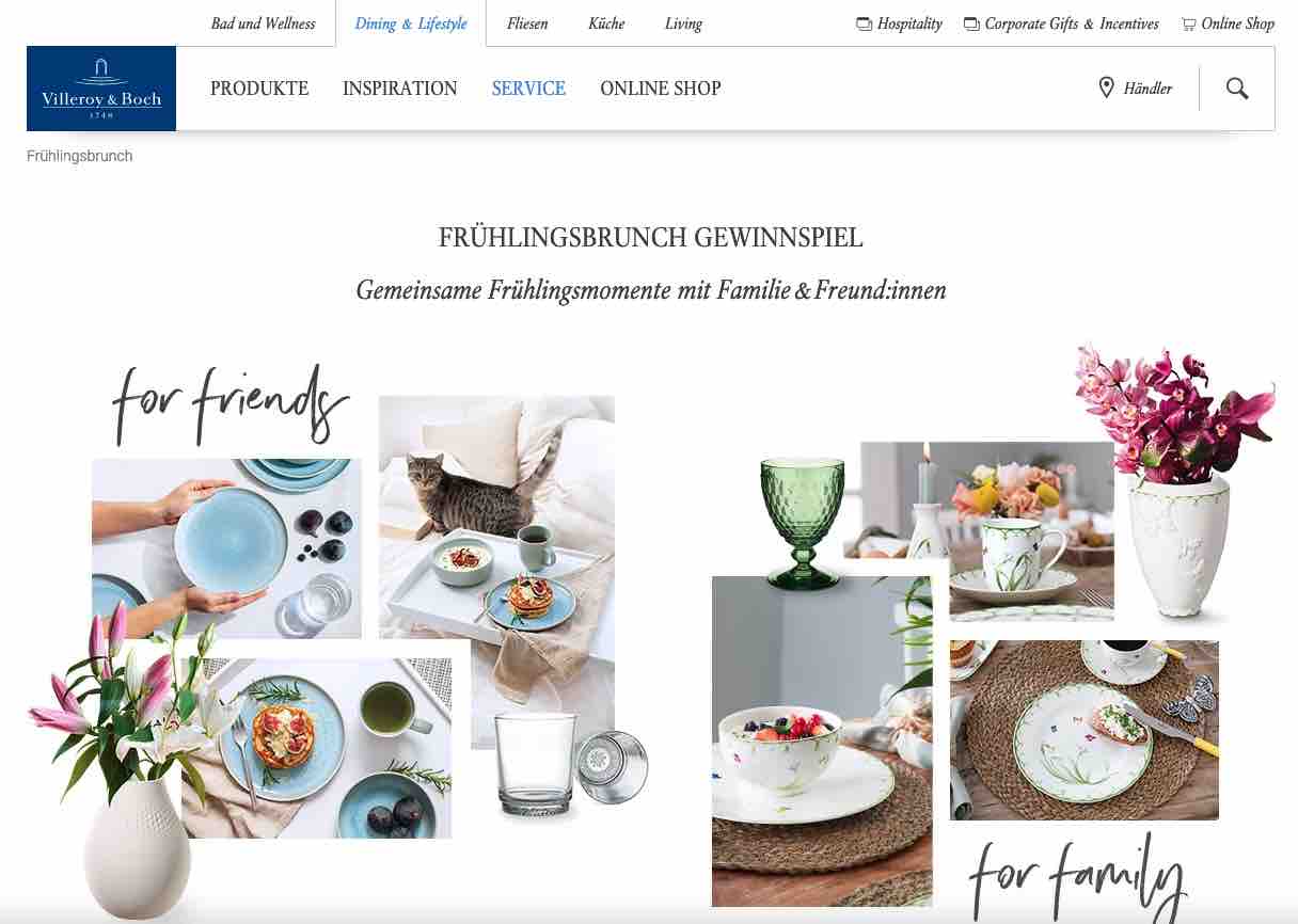 villeroy & boch frühlingsbrunch gewinnspiel
