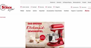 wohn schick kitchenAid gewinnspiel