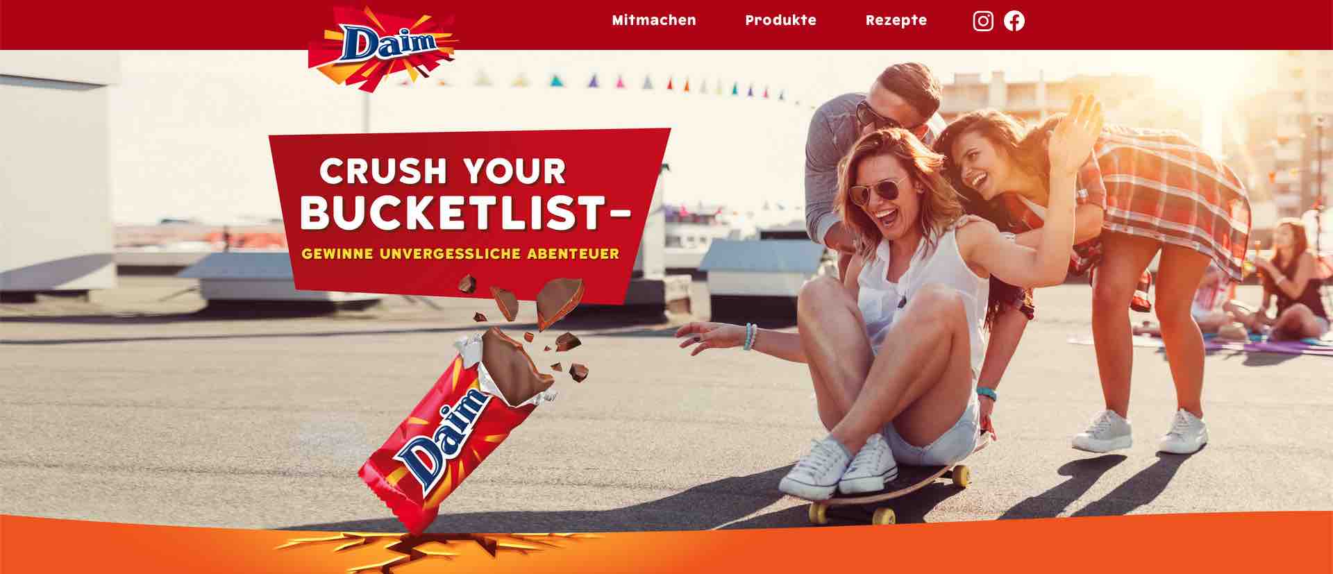 DAIM bucketlist Gewinnspiel