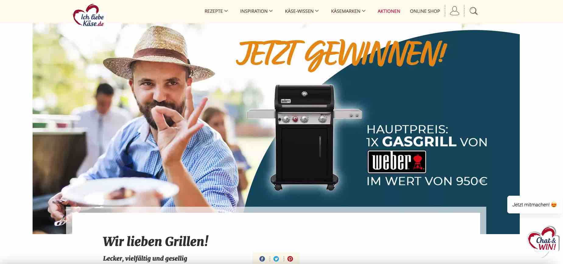 ich liebe käse grill gewinnspiel