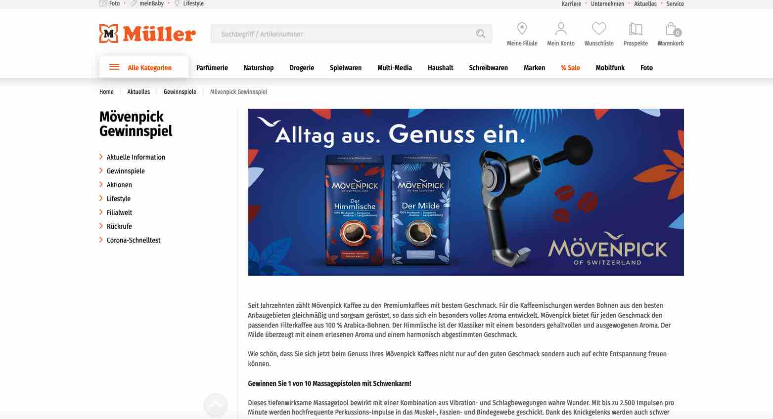 müller mövenpick gewinnspiel