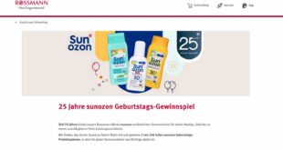 rossmann sunozon gewinnspiel
