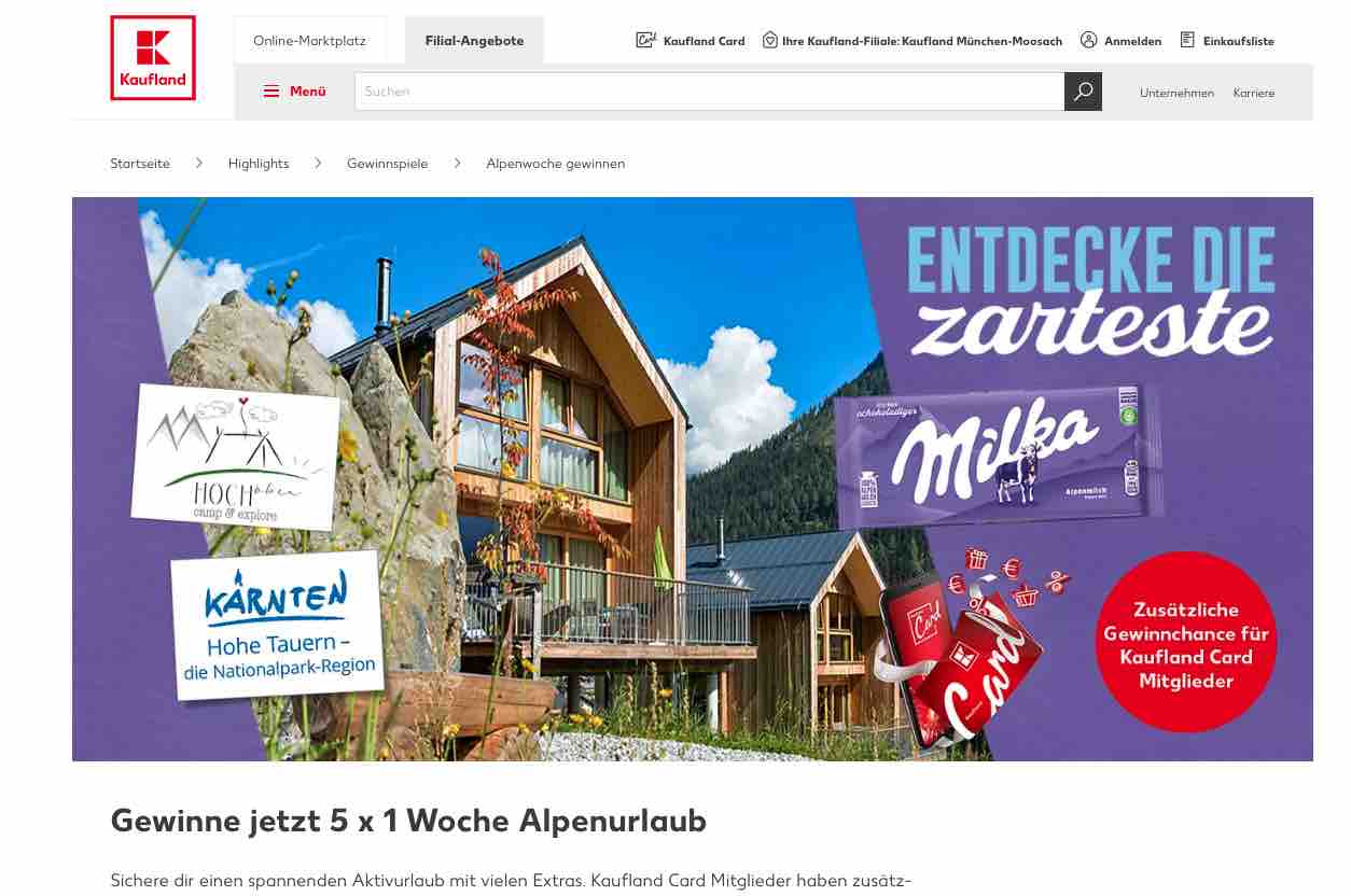 kaufland milka gewinnspiel