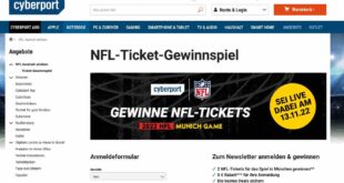 cyberport NFL Ticket Gewinnspiel