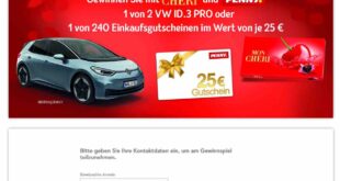 ferrero auto gewinnspiel