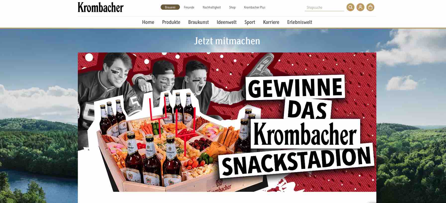 krombacher snackstadion gewinnspiel