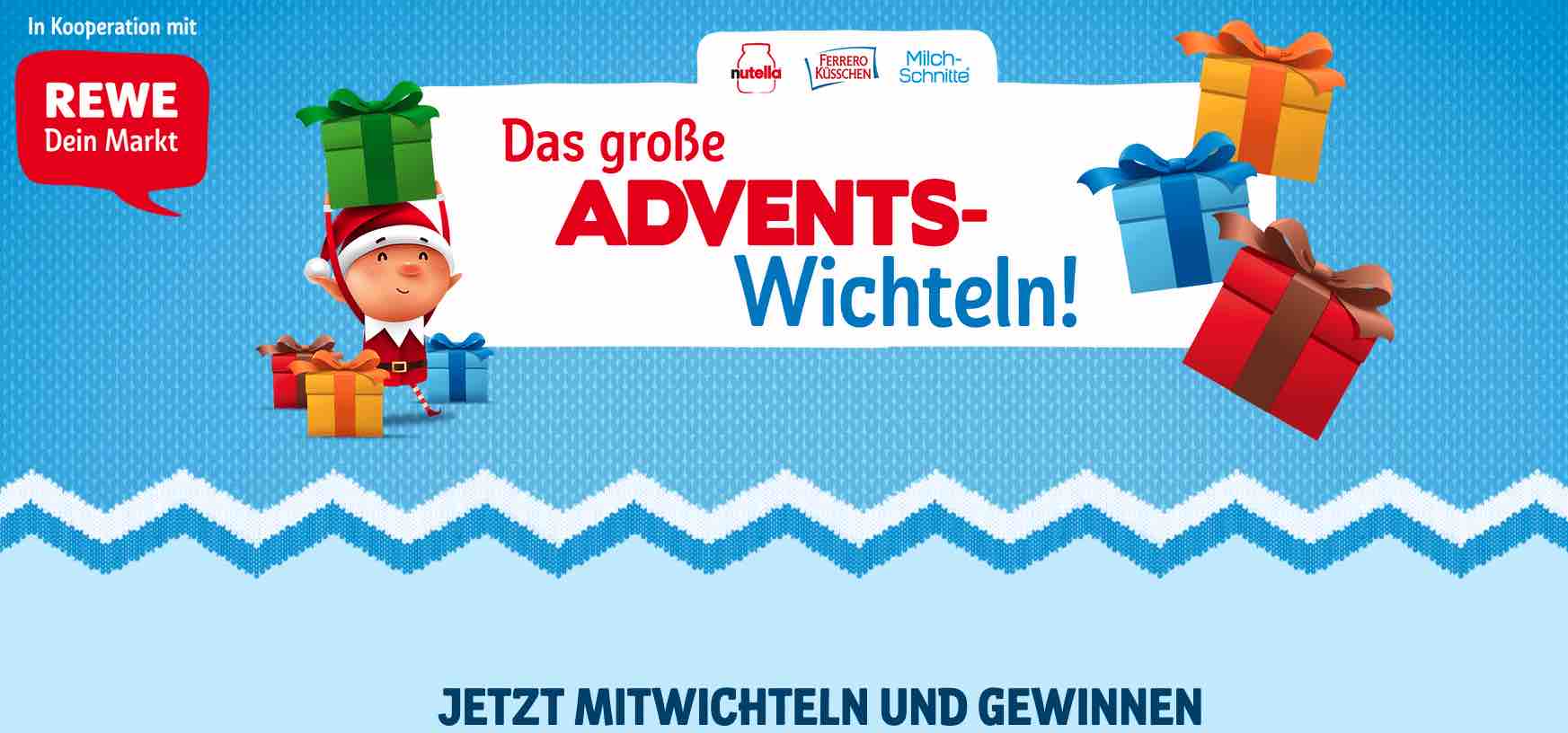 REWE Adventswichtel Gewinnspiel