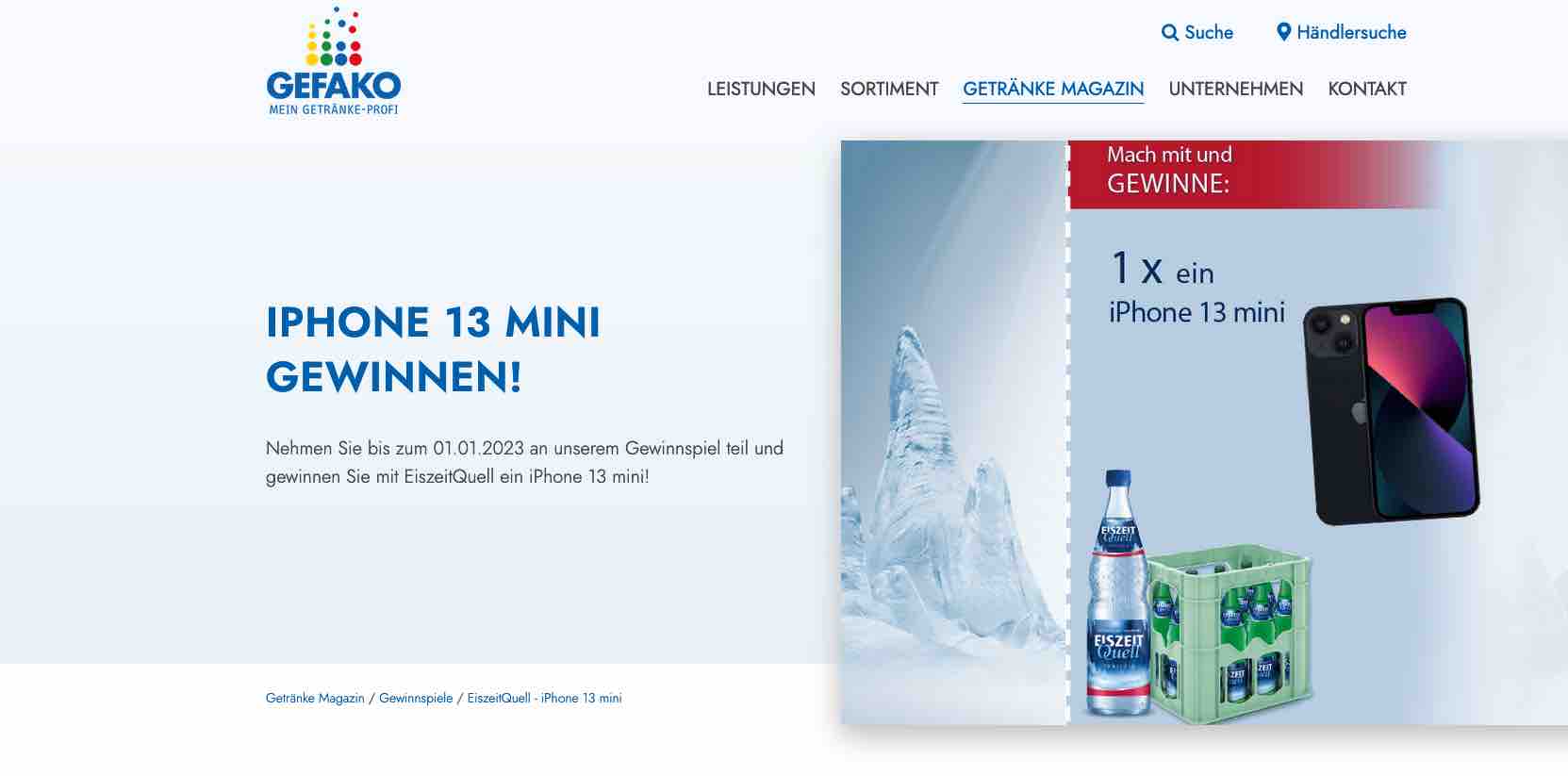 gefako iphone gewinnspiel