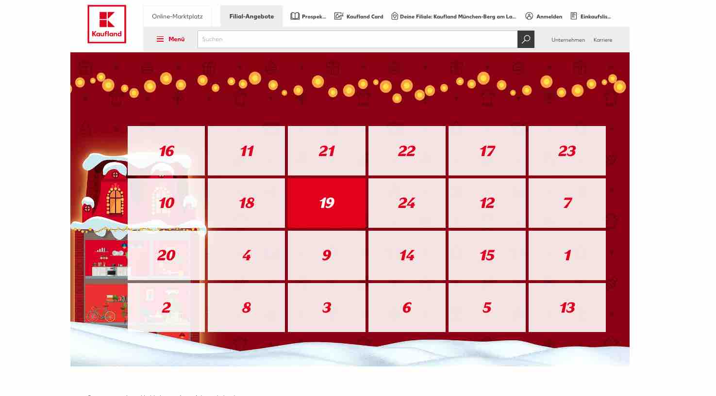 kaufland adventskalender