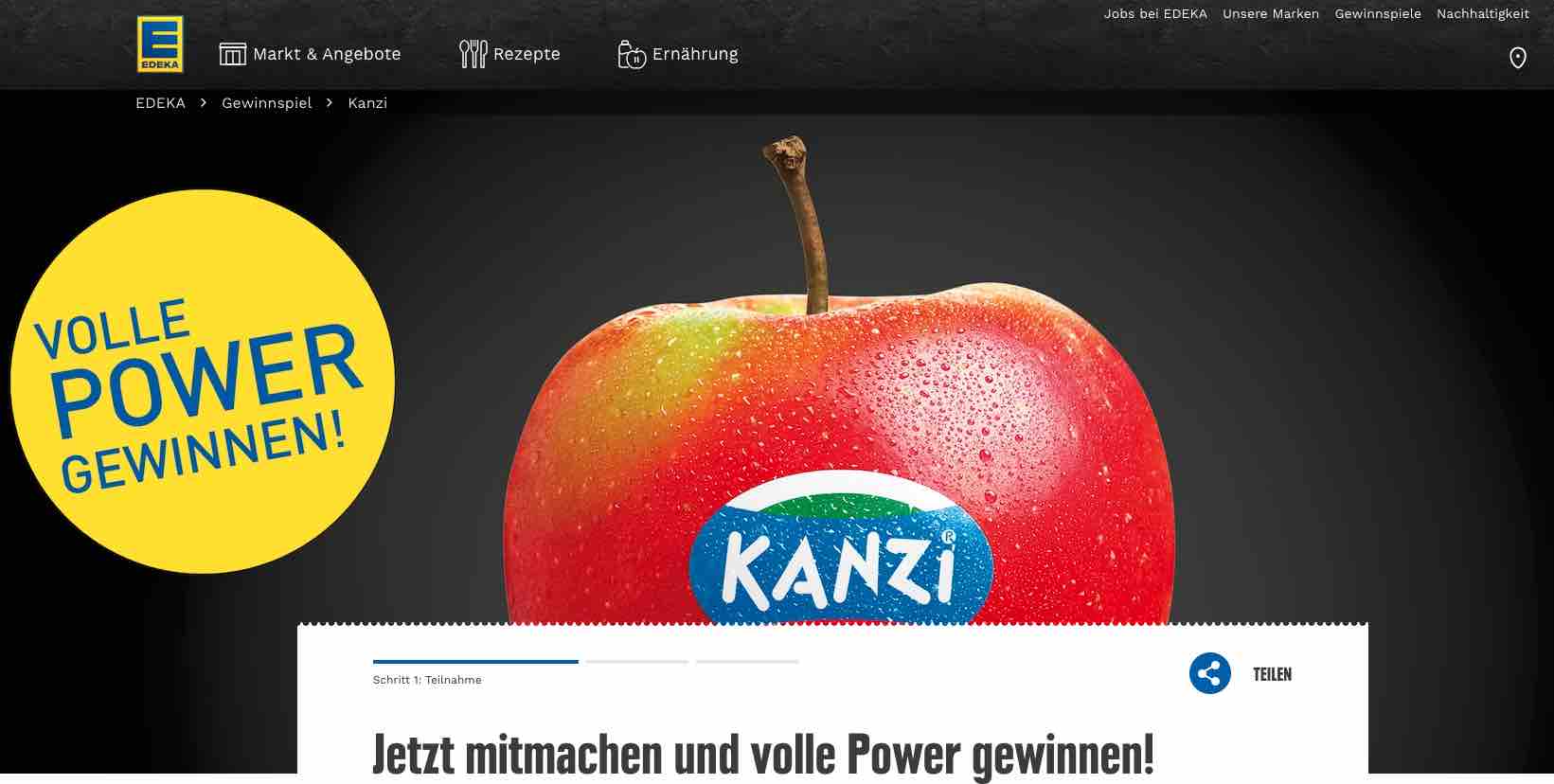 edeka kanzi gewinnspiel