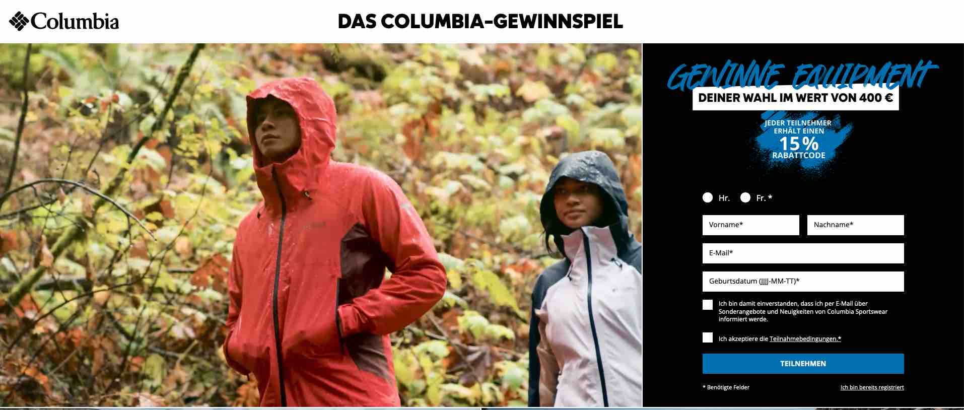 columbia gewinnspiel