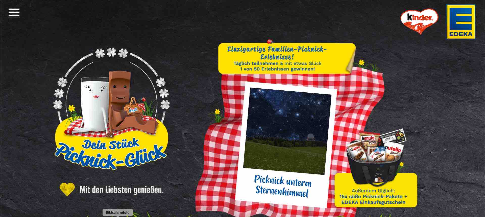 edeka picknick glück gewinnspiel
