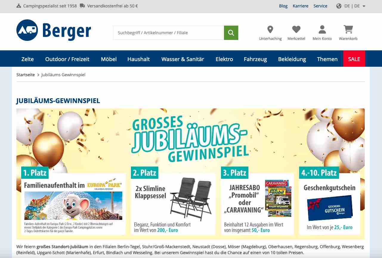 fritz berger gewinnspiel