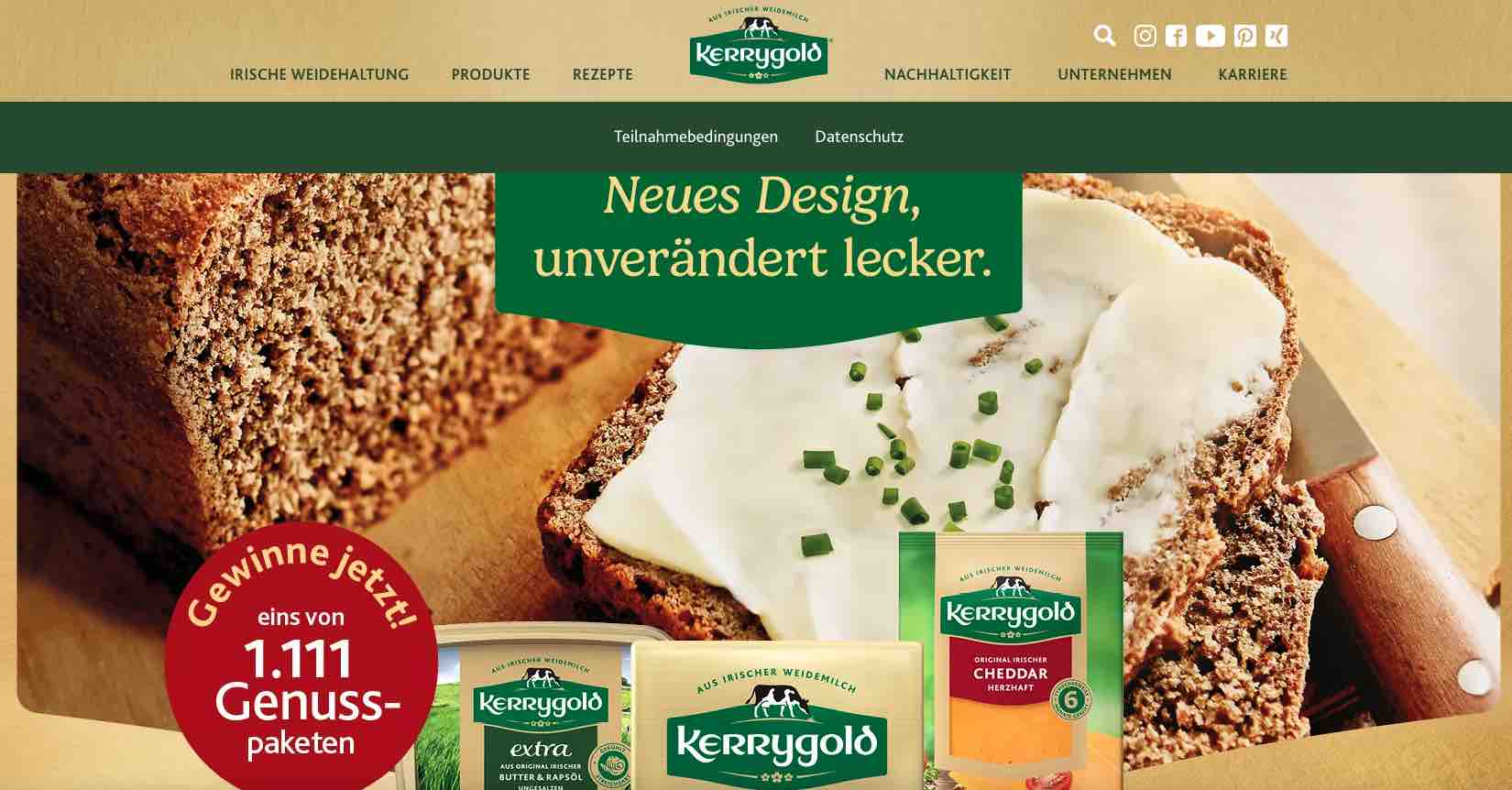 KERRYGOLD Genusspaket Gewinnspiel