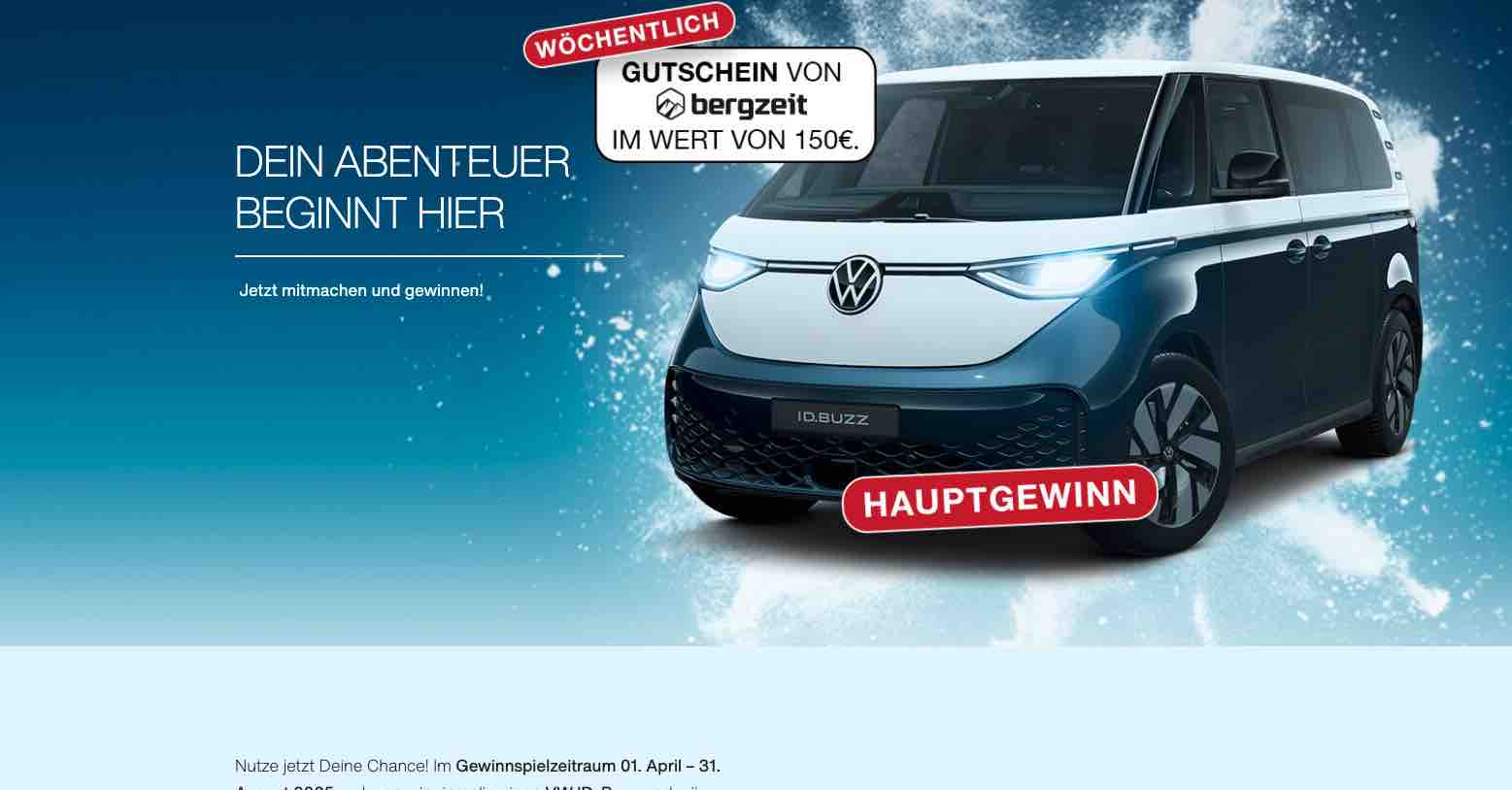 adelholzener vw id buzz gewinnspiel