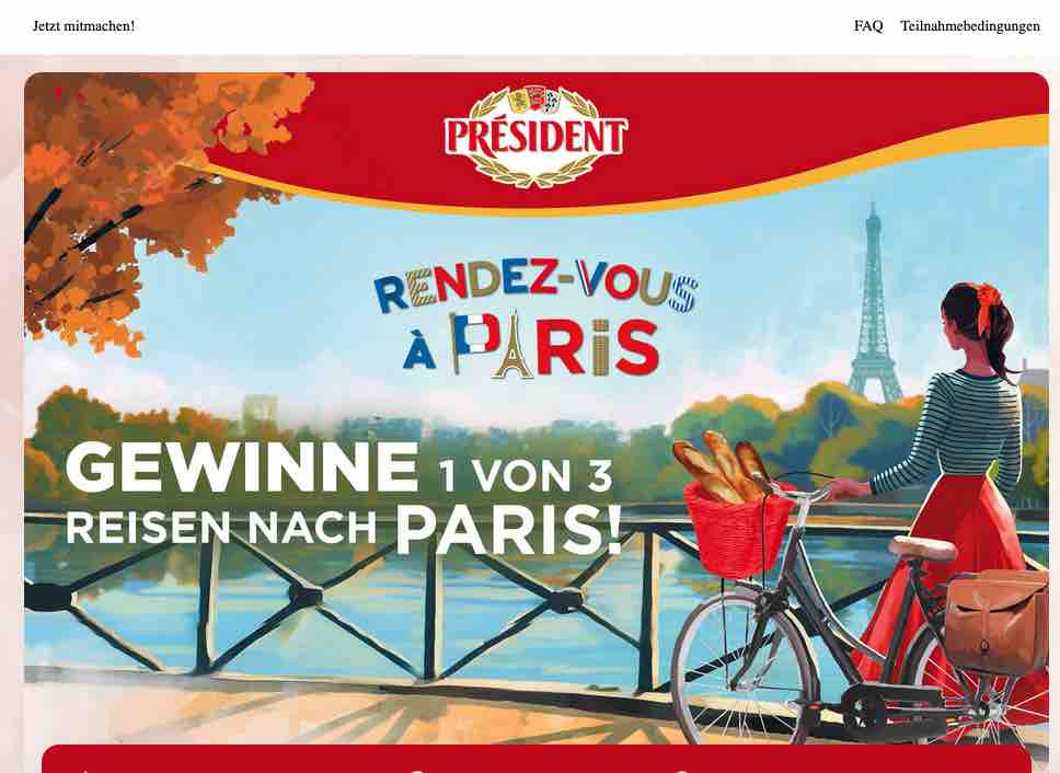 President Reise Gewinnspiel!