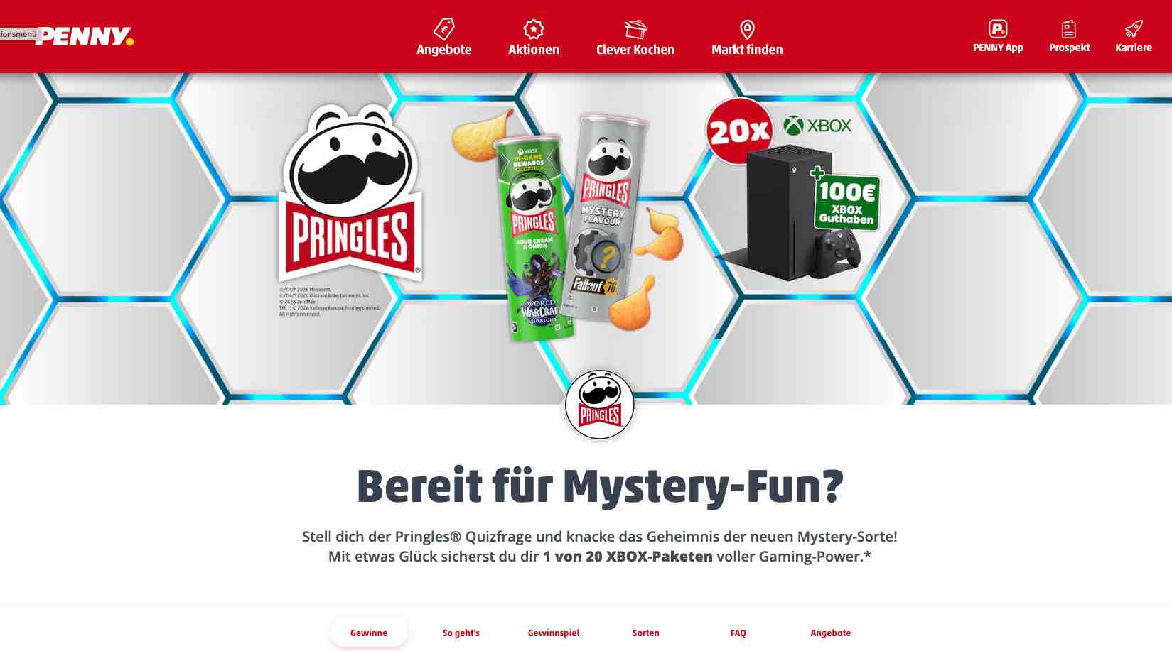 PENNY Mystery FUN XBOX Gewinnspiel