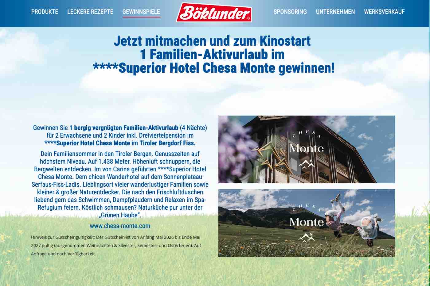 Böklunder Aktivurlaub Gewinnspiel